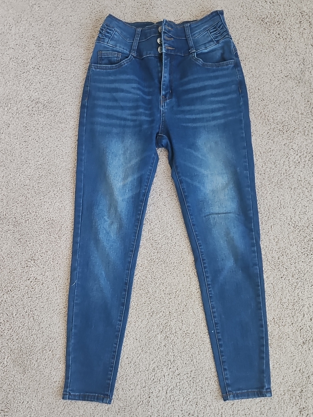 High-Waist Dark Blue Women’s Jeans